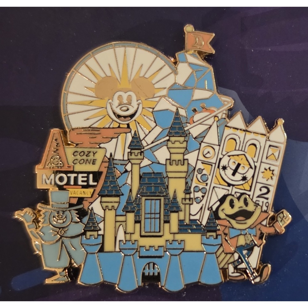 Disney D23 Disney Parks Pin Set w/ Map Backer Display Card Mickey Mouse 1997 - Picture 3 of 9